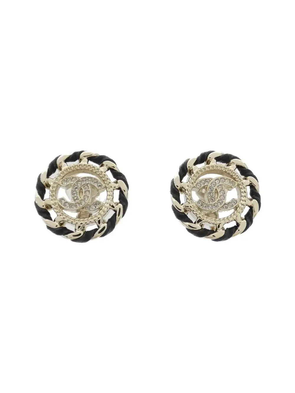 Chanel Clip-On Earrings Leather #299543C12B